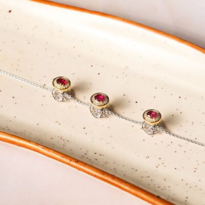 Amal Ruby Diamond Buttons