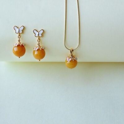 Nia Butterfly Amber Set