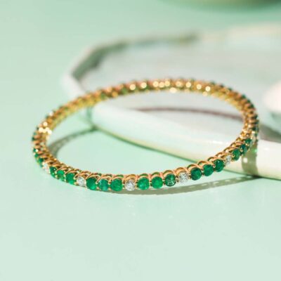 Ivana Emerald Bangle