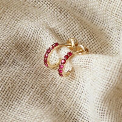 Aiza Kids Ruby Earrings