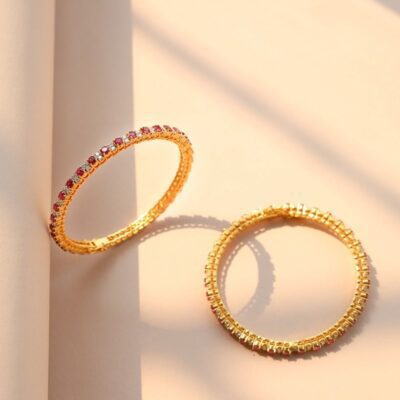 Kaia Ruby Diamond Bangles