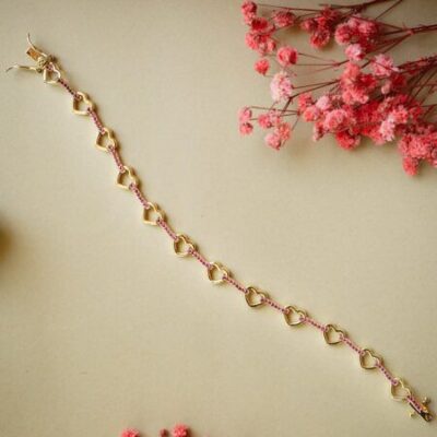 Iqra Ruby Heart Bracelet