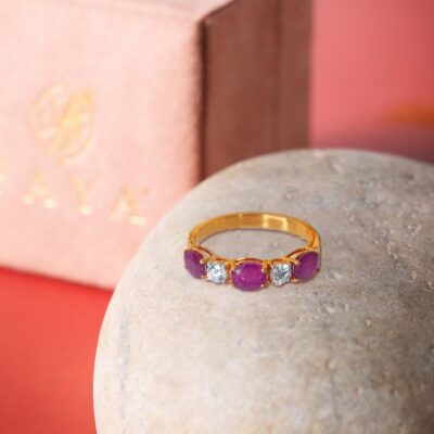 Adira Ruby Diamond Ring