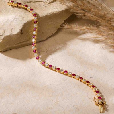 Mishka Ruby Diamond Bracelet