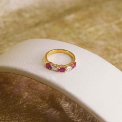 Amelia Ruby Diamond Ring