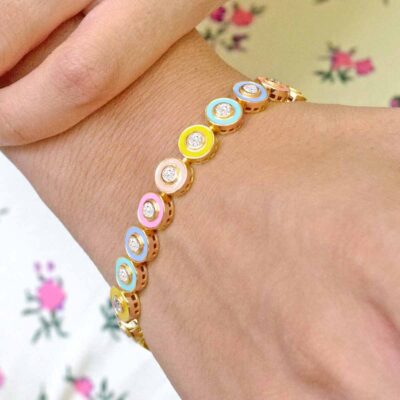 Lucia Multicolour Bracelet & Ring Set