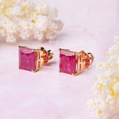 Aftaab Ruby Studs