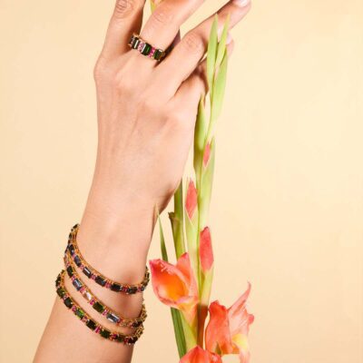 Falak Topaz Bracelet & Ring Set