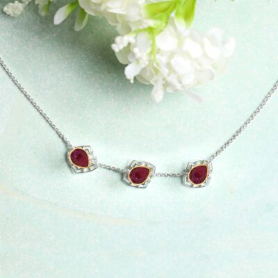 Noble Ruby Pear Buttons