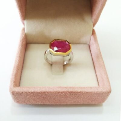 Octagon Ruby Ring