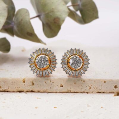 Disha Solitaire Earrings