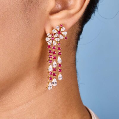 Waterfall Earrings (Silver)