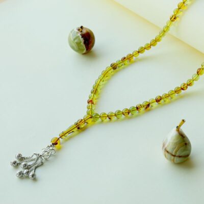 Qalb Green Amber Tasbih